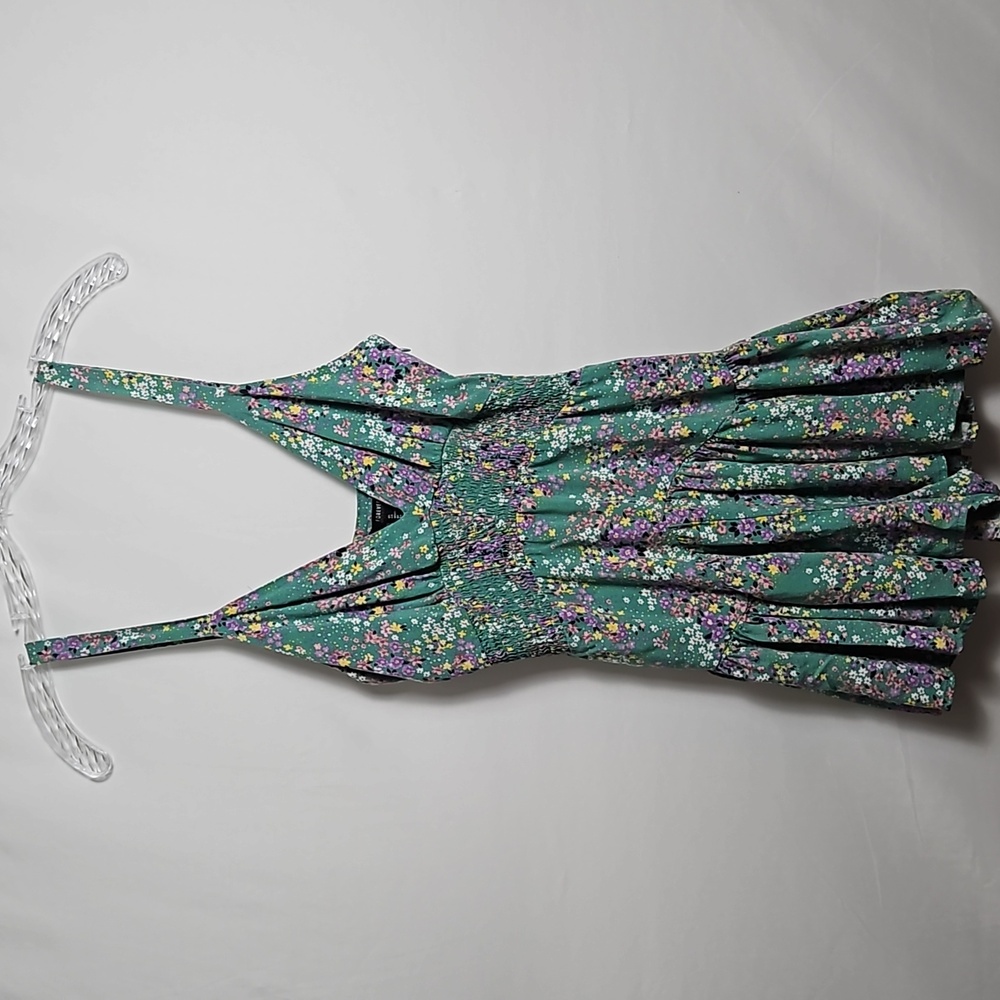 Forever 21 Green Floral Jumpsuit